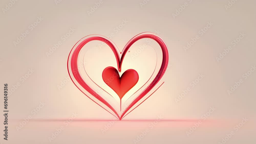 A minimalist animation of a pulsating heart symbol, representing love and vitality. A minimalist animation of a pulsating heart symbol, representing love and vitality.