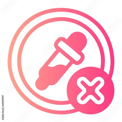 no artificial colours gradient icon
