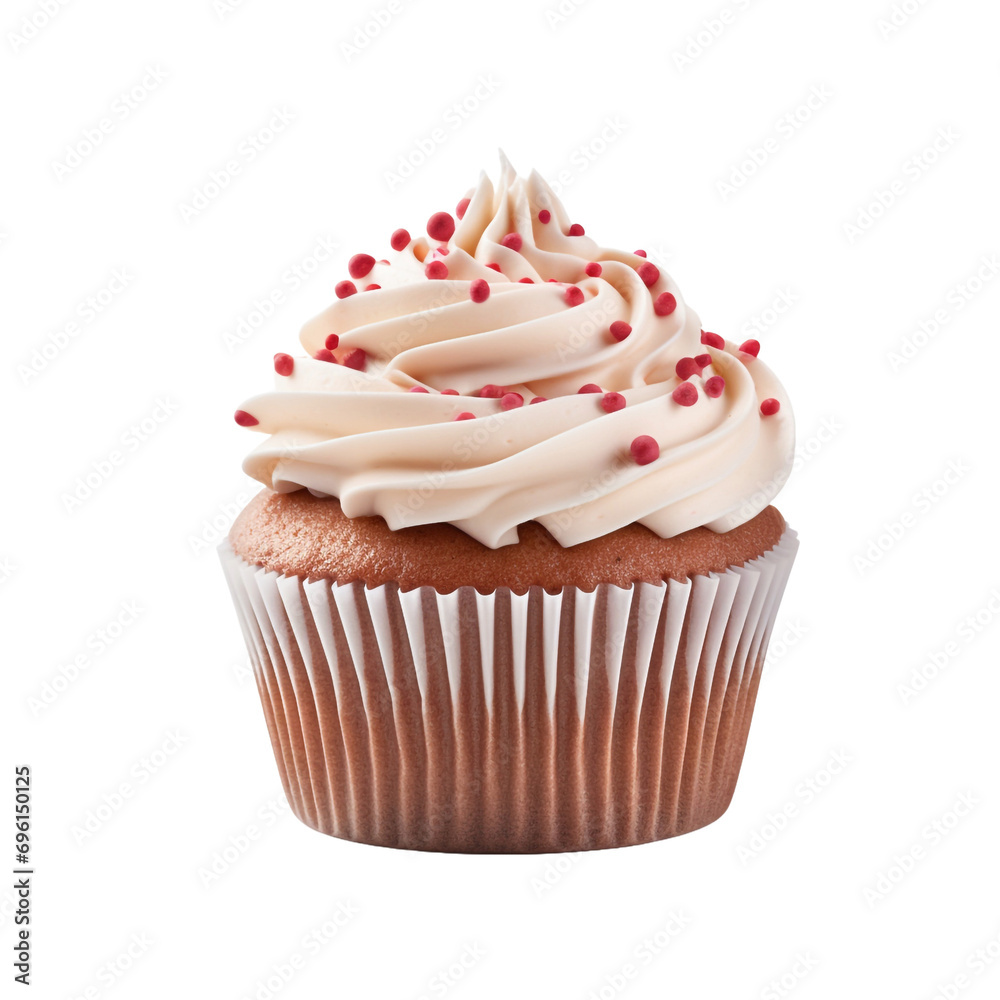 Freshly cupcake isolated on transparent background Freshly cupcake isolated on transparent background