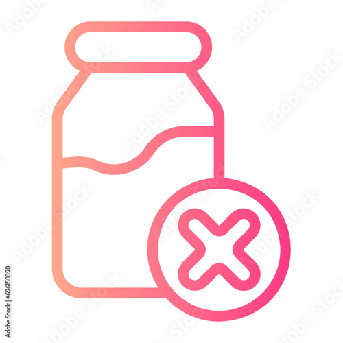 lactose free gradient icon