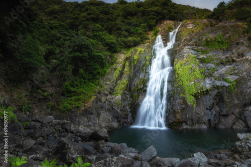 waterfall in the forest  no people Ohki falls Yakushima
