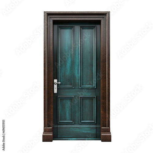 Front door isolated on transparent background