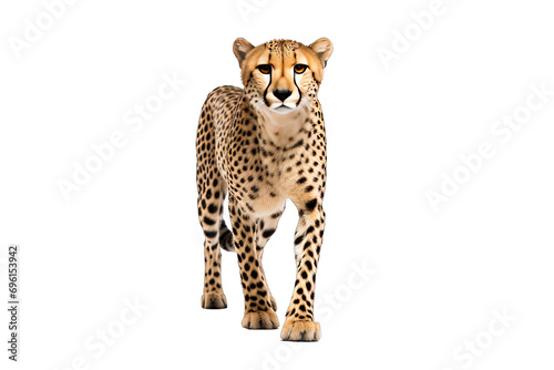 cheeta on isolated transparent background photo