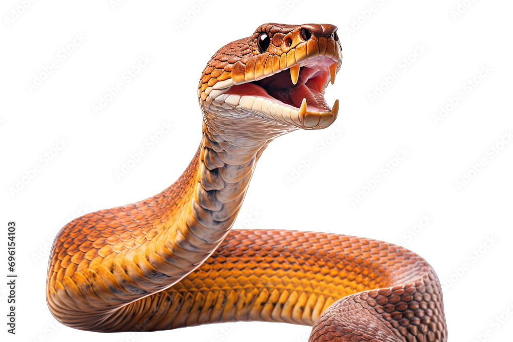 Fototapeta premium cobra on transparent background