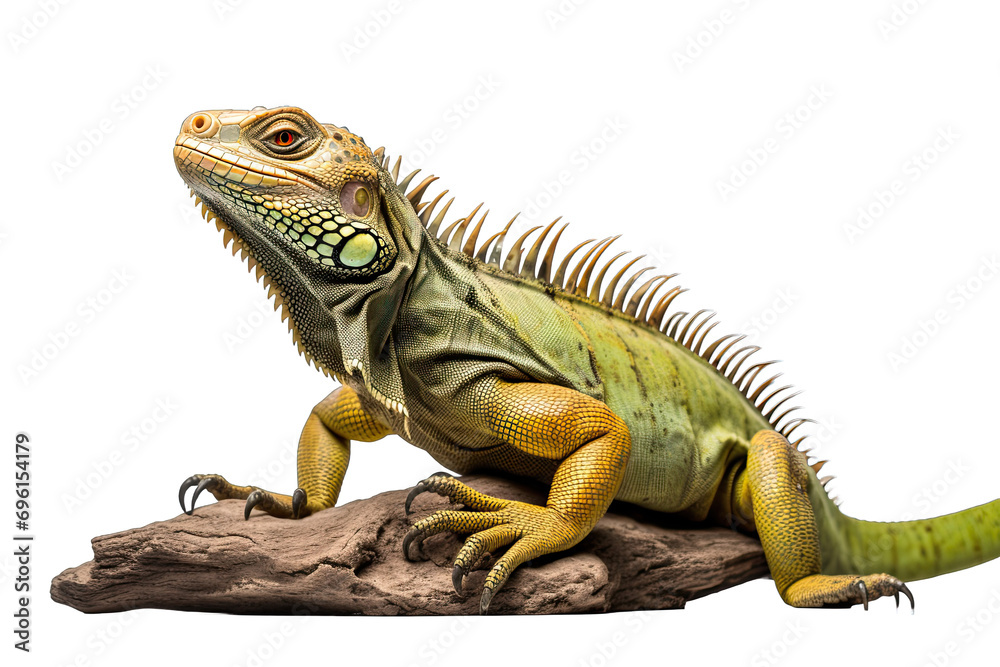 iguana on isolated transparent background iguana on isolated transparent background