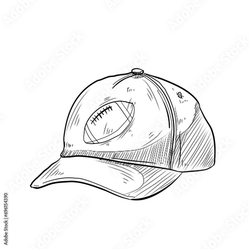 hat handdrawn illustration