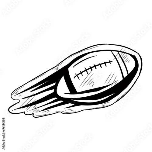 american football handdrawn illustration