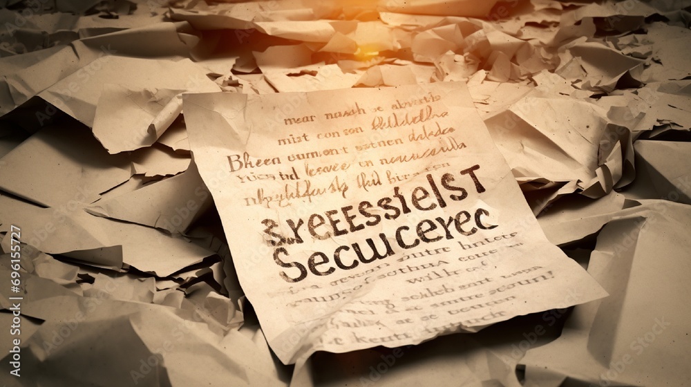 Obraz premium secret to success written under torn paper.