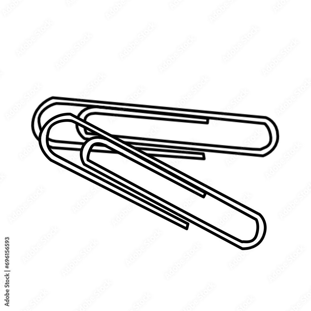 paperclip handdrawn illustration paperclip handdrawn illustration
