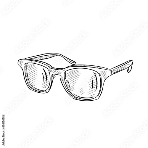 eyeglass handdrawn illustration