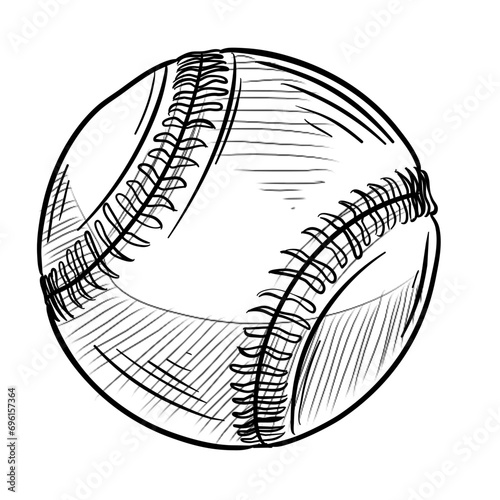 baseball handdrawn illustration