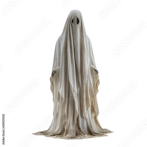 Ghost character for halloween isolated on transparent background
