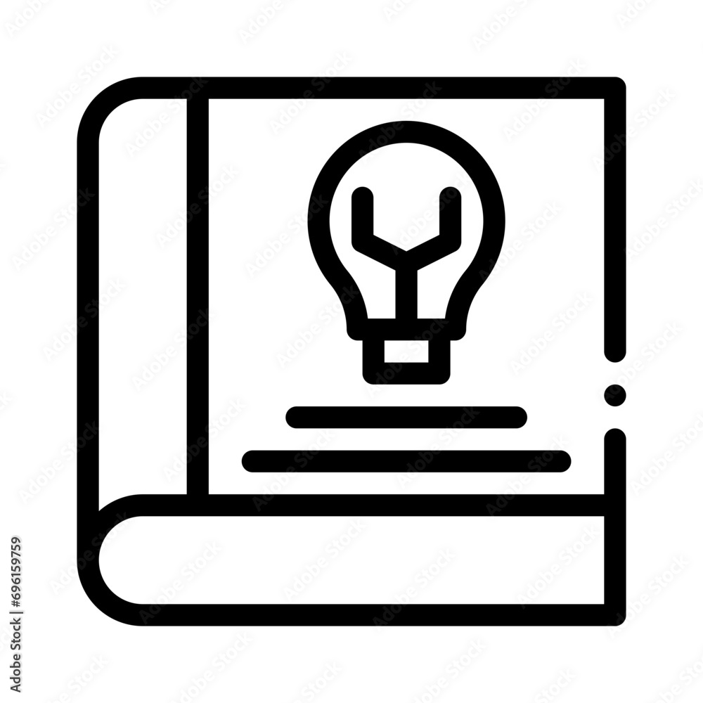 knowledge line style icon for web and graphic design