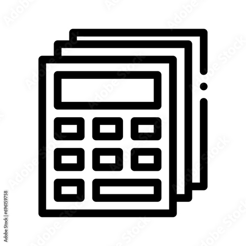 mathematical line style icon for web and graphic design