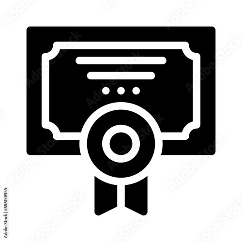 diploma glyph style vector icon for any project photo