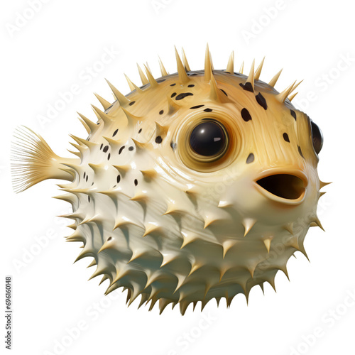 Pufferfish Isolated On Transparent Background