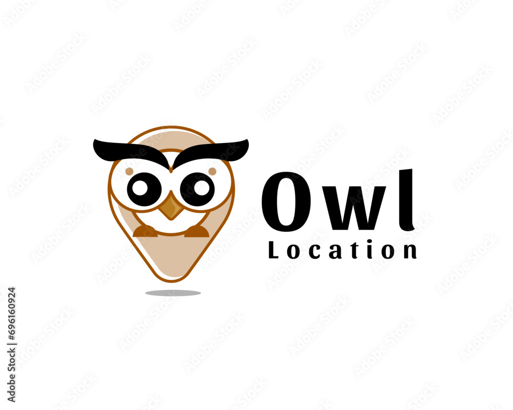 pin owl smart location logo icon symbol design template illustration inspiration pin owl smart location logo icon symbol design template illustration inspiration