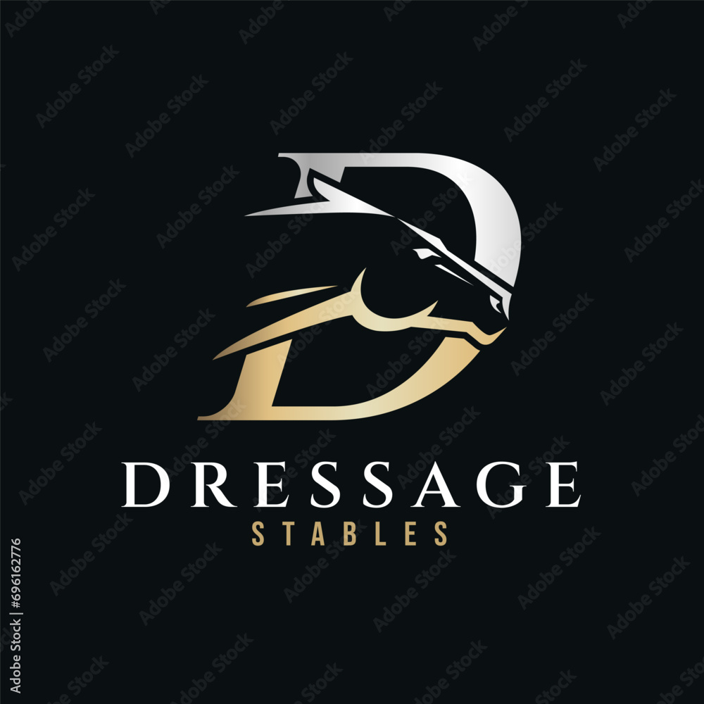 Elegant Horse Head Monogram Elegant Horse Head Monogram