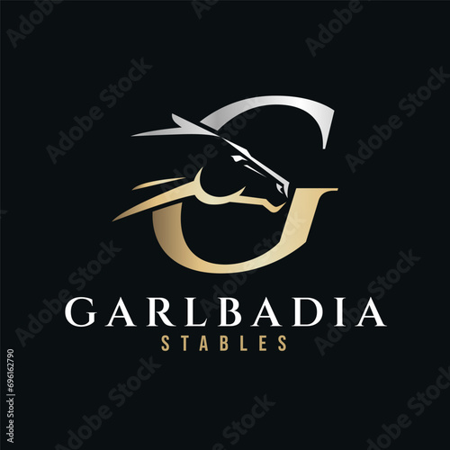 Elegant Horse Head Monogram