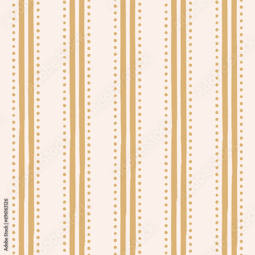 Seamless Repeat Pattern Vector Geometric Hand Drawn Look Irregular Stripe Wallpaper 