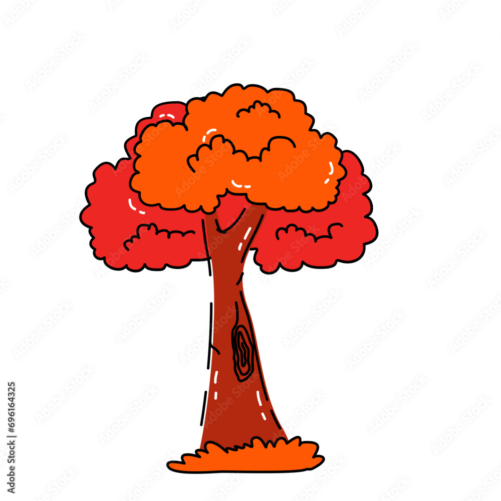Forest Tree Doodle Set