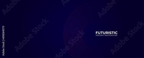 Abstract futuristic background with Glowing red circle lines. Swirl circular lines design element with Round movement.Suit for banner, brochure, flyer, cover, presentation, website. Vector illustratio photo