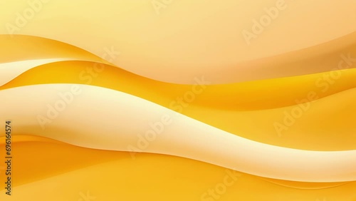 Minimalistic view of a mesmerizing gradient background, showcasing a seamless transition from a warm, ery Peach Fuzz to a ercream yellow. photo