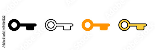 Key icon set vector. Key sign and symbol.