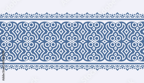 ornament style ethnic seamless borders