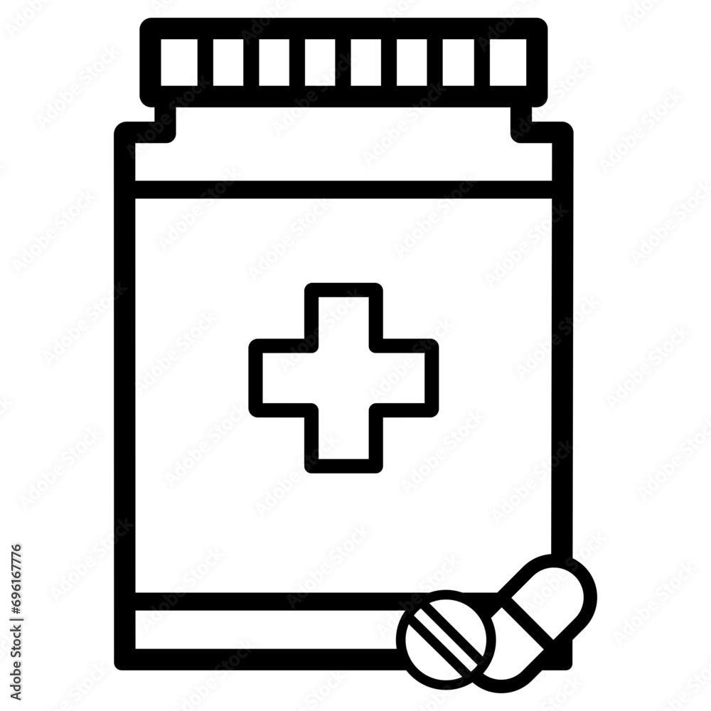Medicine Line Icon Vector Illustration Medicine Line Icon Vector Illustration