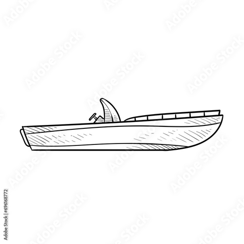 water vessels transport handdrawn illustration