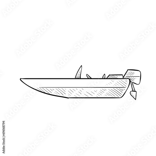 water vessels transport handdrawn illustration