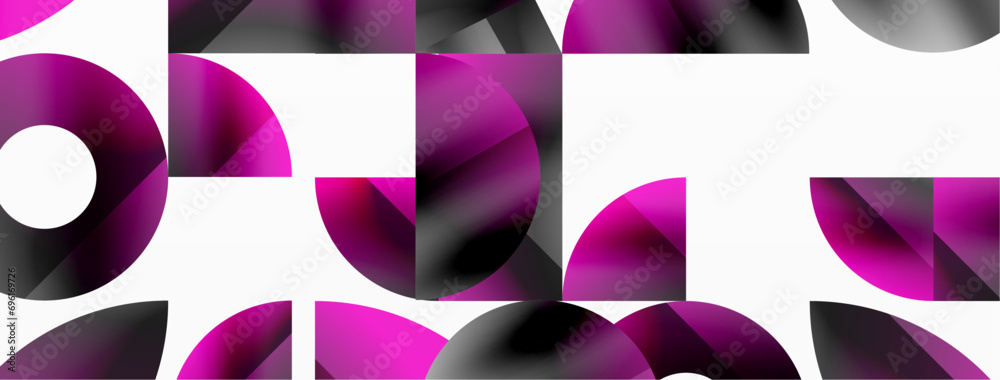 Geometric minimalism with triangles and circles. Blend of basic shapes creating serene, visually pleasing compositions. Wallpaper, banner, background, landing page, wall art, invitation, prints Geometric minimalism with triangles and circles. Blend of basic shapes creating serene, visually pleasing compositions. Wallpaper, banner, background, landing page, wall art, invitation, prints