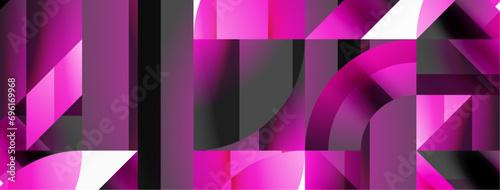 Geometric minimalism with triangles and circles. Blend of basic shapes creating serene, visually pleasing compositions. Wallpaper, banner, background, landing page, wall art, invitation, prints