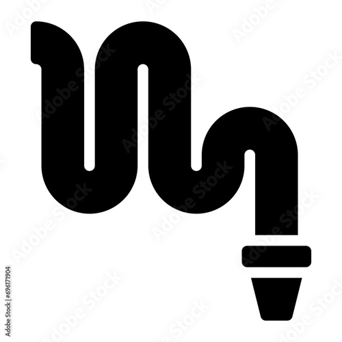 water hose glyph icon