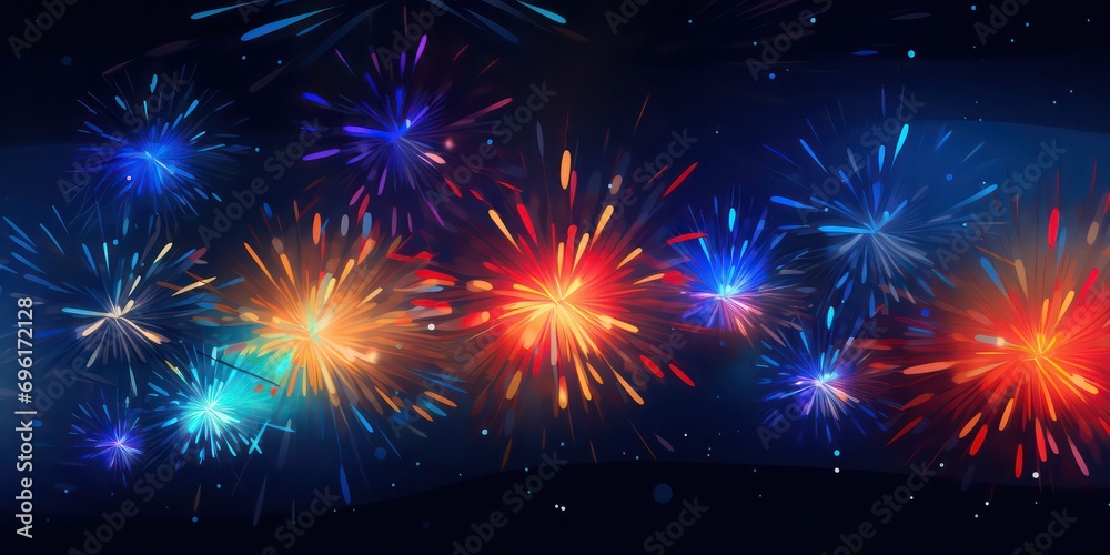 An abstract fireworks background.