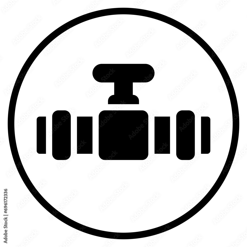 Obraz premium tap glyph icon
