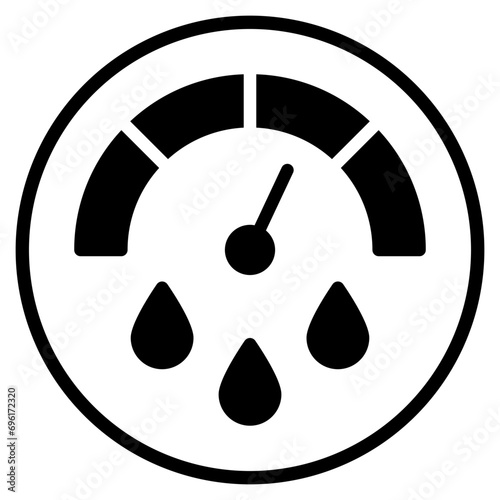 pressure gauge glyph icon