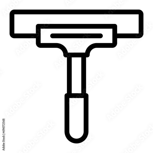 squeegee line icon