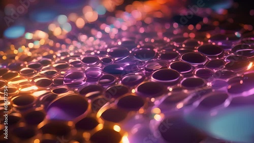 A closeup of a quantum dots surface chemistry, showcasing how its unique surface properties can be modified for different applications ranging from solar cells to medical imaging. photo