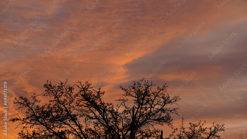 The beautiful sunset view with the colorful clouds and sky as background The beautiful sunset view with the colorful clouds and sky as background