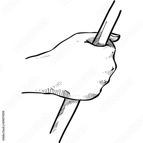 hand gesture handdrawn illustration