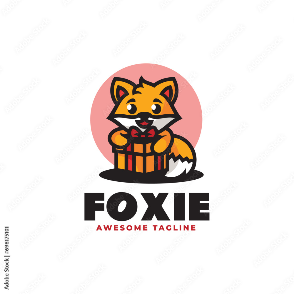 Vector Logo Illustration Fox Mascot Cartoon Style. Vector Logo Illustration Fox Mascot Cartoon Style.