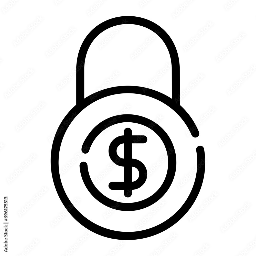 custom made wallpaper toronto digitalpadlock line icon