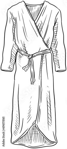 pajama handdrawn illustration