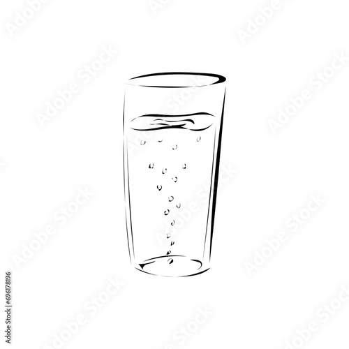 Glas mit Wasser