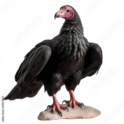 Turkey vulture isolated on transparent background