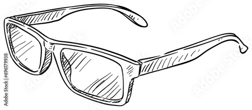 eyeglass handdrawn illustration