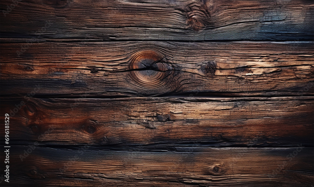 Naklejka premium Detailed Dark Wood with Natural Elegance