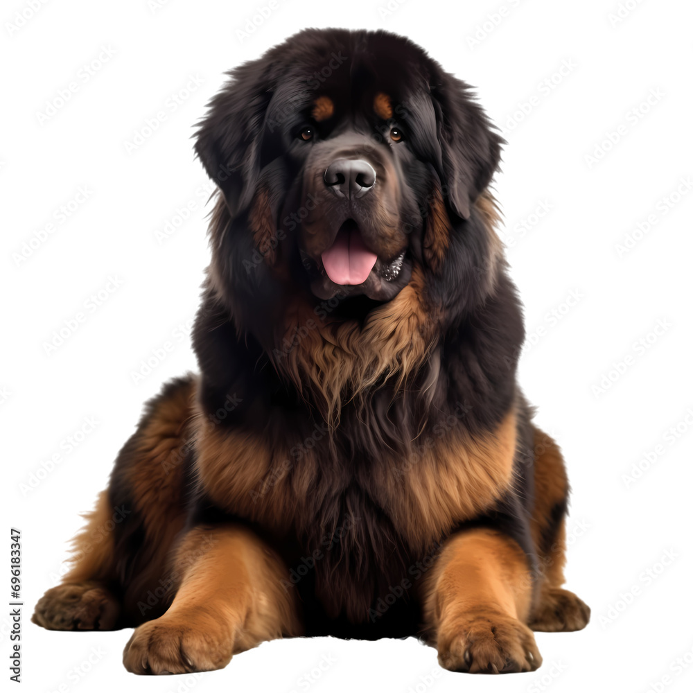 Tibetan mastiff isolated on transparent background Tibetan mastiff isolated on transparent background